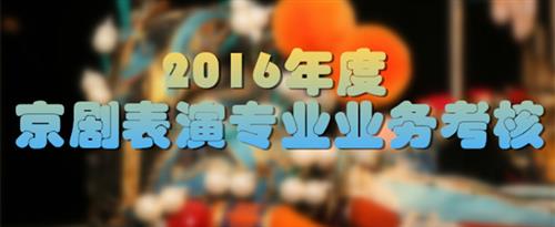 近距离看老太太的逼国家京剧院2016年度京剧表演专业业务考...